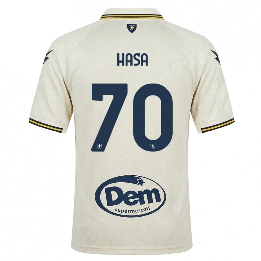 Danxen Kinder Luis Hasa #70 Oldlace Gelb Schwarz Auswärtstrikot Trikot 2026/27 T-Shirt