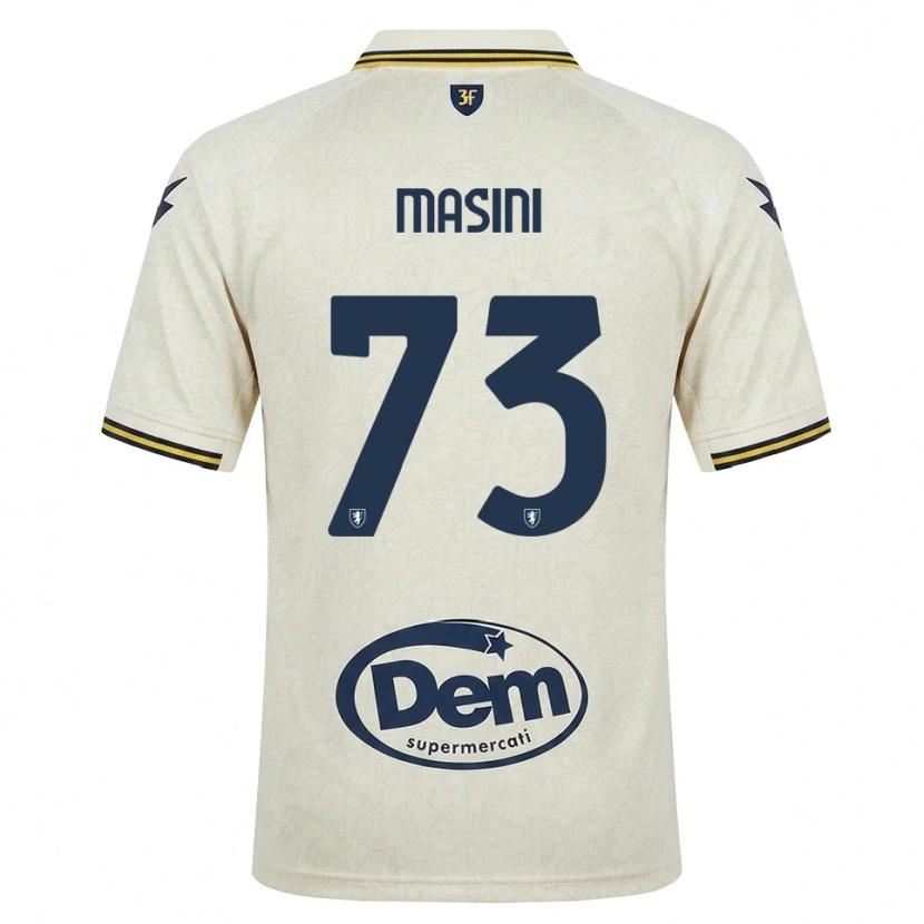 Danxen Kinder Patrizio Masini #73 Oldlace Gelb Schwarz Auswärtstrikot Trikot 2026/27 T-Shirt