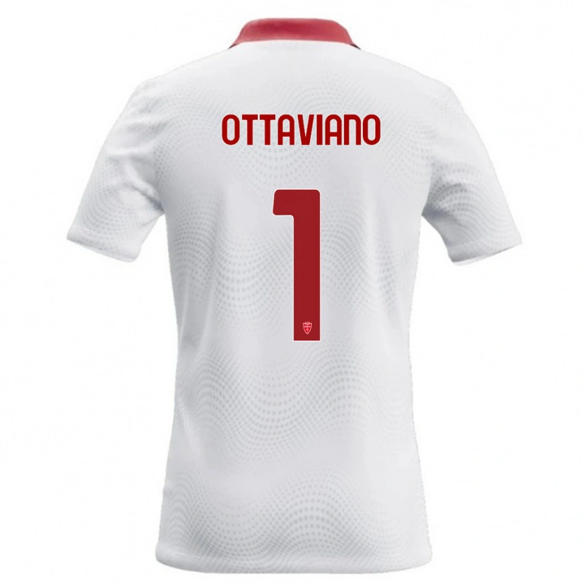 Danxen Kinder Alessandro Ottaviano #1 Weiß Rot Auswärtstrikot Trikot 2026/27 T-Shirt