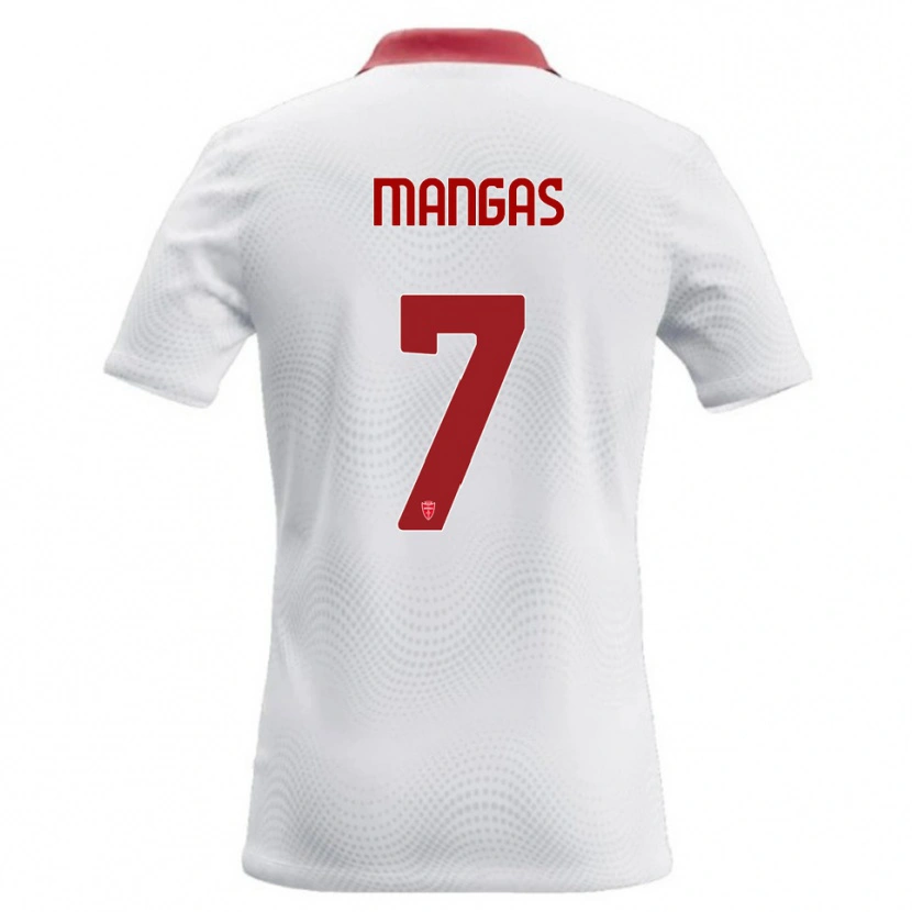 Danxen Kinder Ricardo Mangas #7 Weiß Rot Auswärtstrikot Trikot 2026/27 T-Shirt