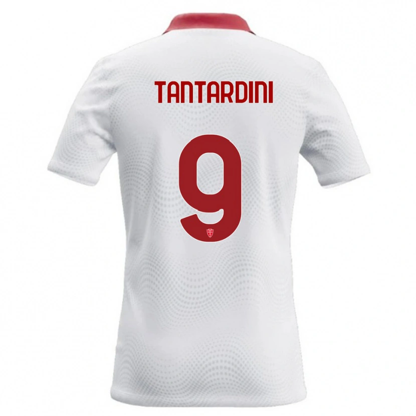 Danxen Kinder Tommaso Tantardini #9 Weiß Rot Auswärtstrikot Trikot 2026/27 T-Shirt