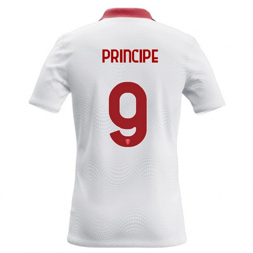 Danxen Kinder Tommaso Principe #9 Weiß Rot Auswärtstrikot Trikot 2026/27 T-Shirt