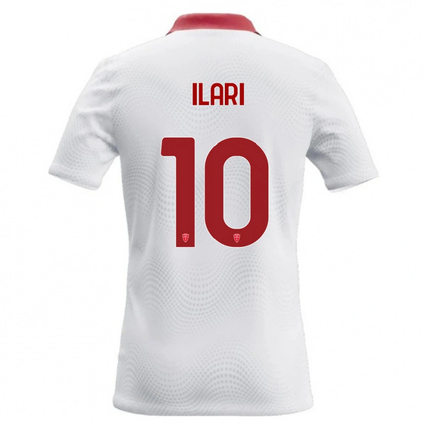 Danxen Kinder Mario Ilari #10 Weiß Rot Auswärtstrikot Trikot 2026/27 T-Shirt