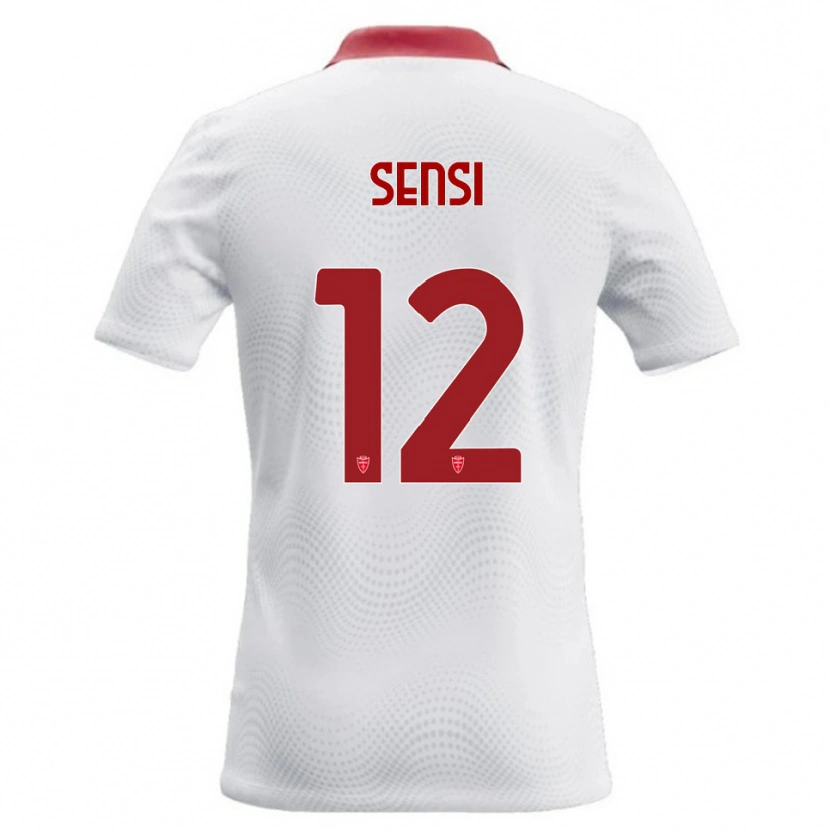 Danxen Kinder Stefano Sensi #12 Weiß Rot Auswärtstrikot Trikot 2026/27 T-Shirt