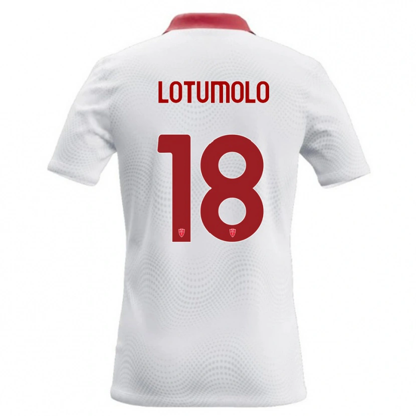 Danxen Kinder Matteo Lotumolo #18 Weiß Rot Auswärtstrikot Trikot 2026/27 T-Shirt