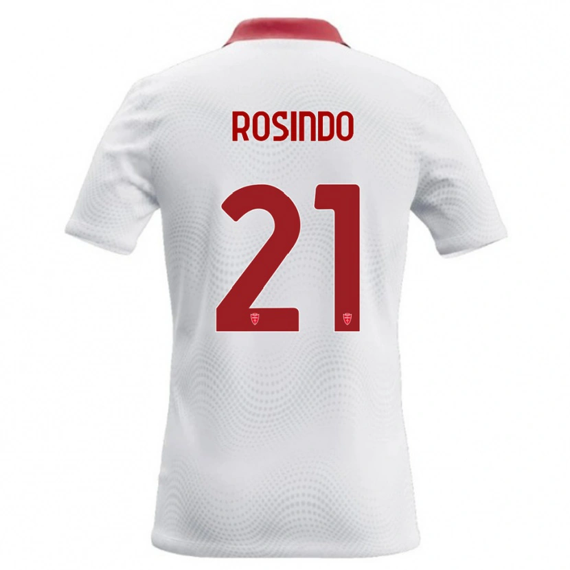 Danxen Kinder Rosindo Zanni #21 Weiß Rot Auswärtstrikot Trikot 2026/27 T-Shirt