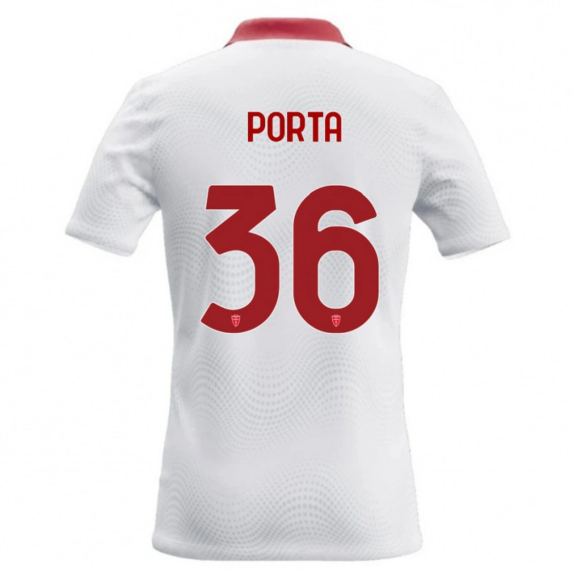 Danxen Kinder Matteo Porta #36 Weiß Rot Auswärtstrikot Trikot 2026/27 T-Shirt