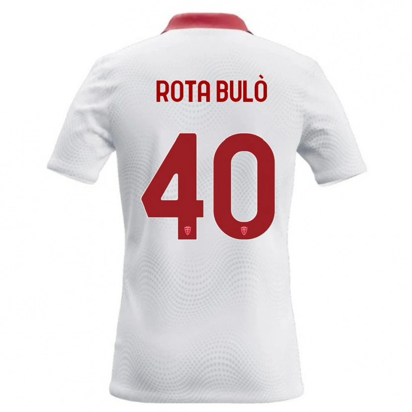 Danxen Kinder Pietro Rota Bulò #40 Weiß Rot Auswärtstrikot Trikot 2026/27 T-Shirt