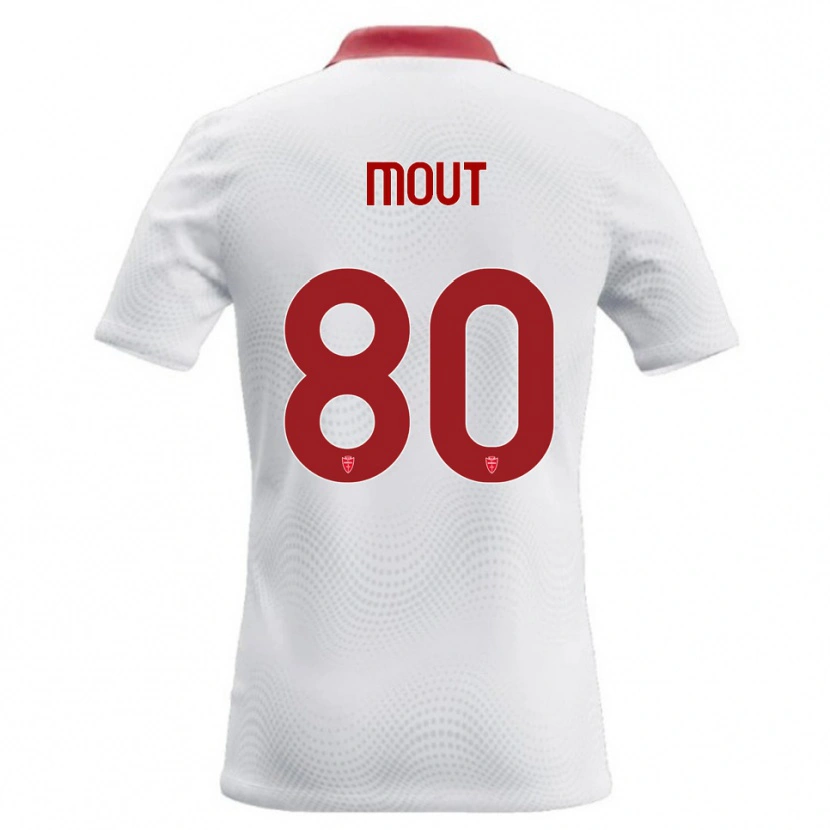 Danxen Kinder Mathis Mout #80 Weiß Rot Auswärtstrikot Trikot 2026/27 T-Shirt
