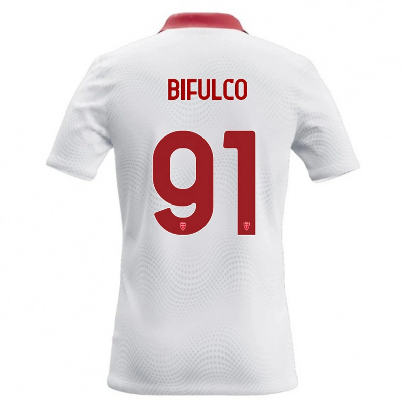 Danxen Kinder Davide Bifulco #91 Weiß Rot Auswärtstrikot Trikot 2026/27 T-Shirt