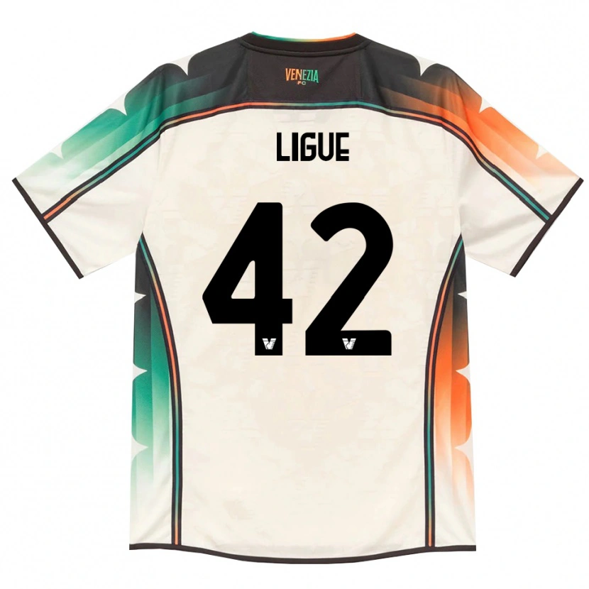 Danxen Kinder Junior Ligue #42 Oldlace Orange Grün Auswärtstrikot Trikot 2026/27 T-Shirt