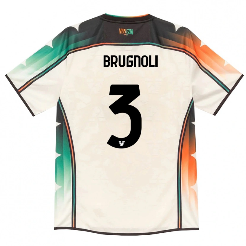 Danxen Kinder Lorenzo Brugnoli #3 Oldlace Orange Grün Auswärtstrikot Trikot 2026/27 T-Shirt