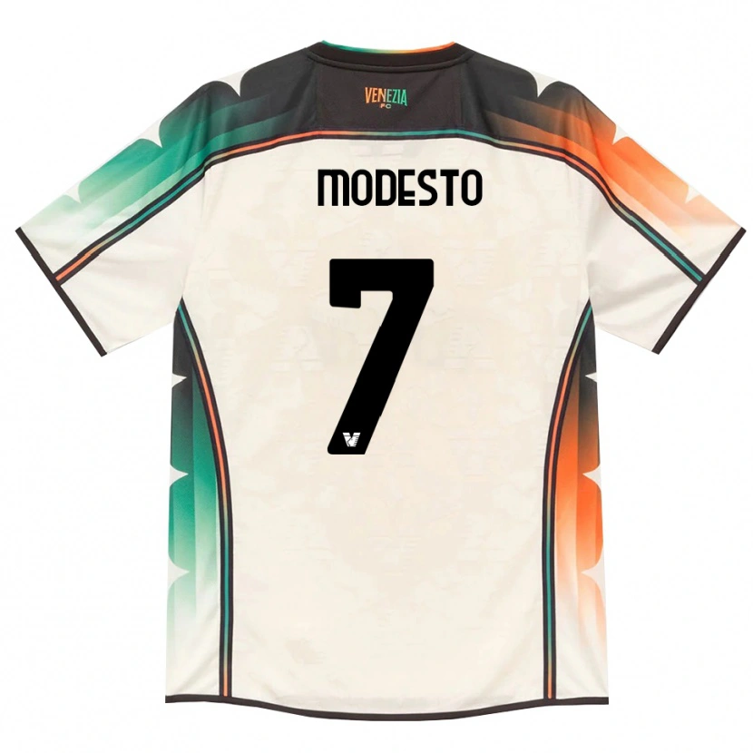 Danxen Kinder Riccardo Modesto #7 Oldlace Orange Grün Auswärtstrikot Trikot 2026/27 T-Shirt