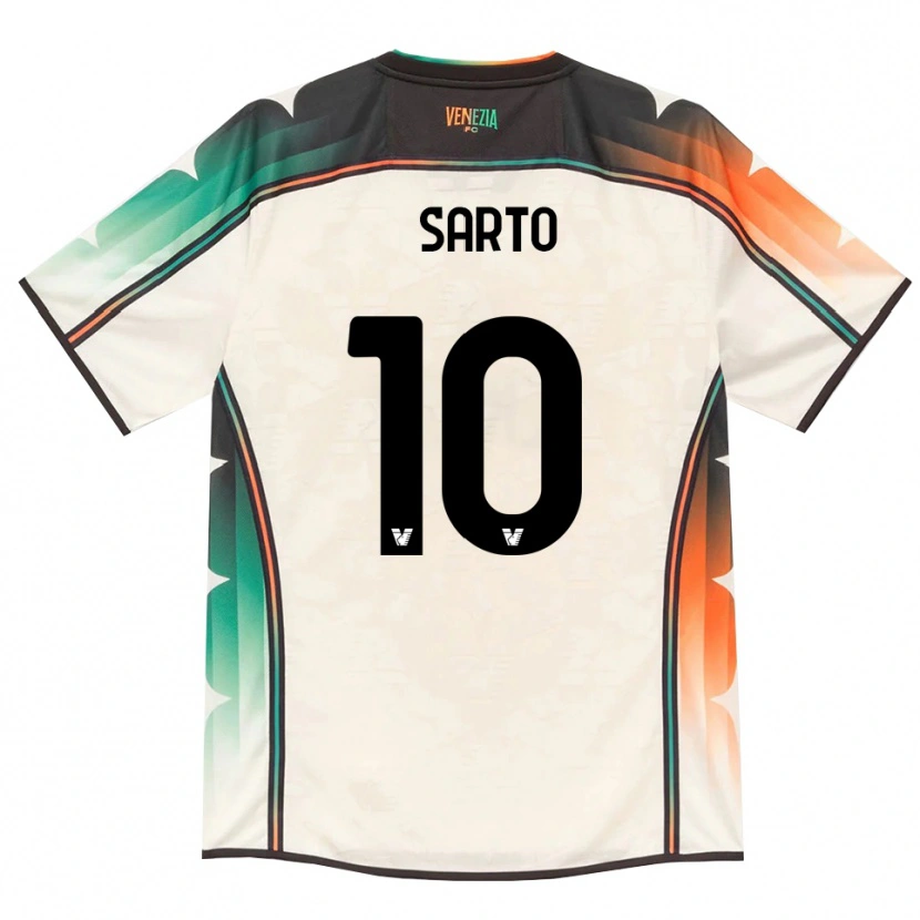 Danxen Kinder Gabriel Sarto #10 Oldlace Orange Grün Auswärtstrikot Trikot 2026/27 T-Shirt