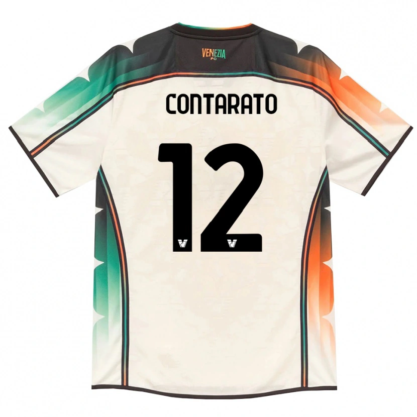 Danxen Kinder Ettore Contarato #12 Oldlace Orange Grün Auswärtstrikot Trikot 2026/27 T-Shirt