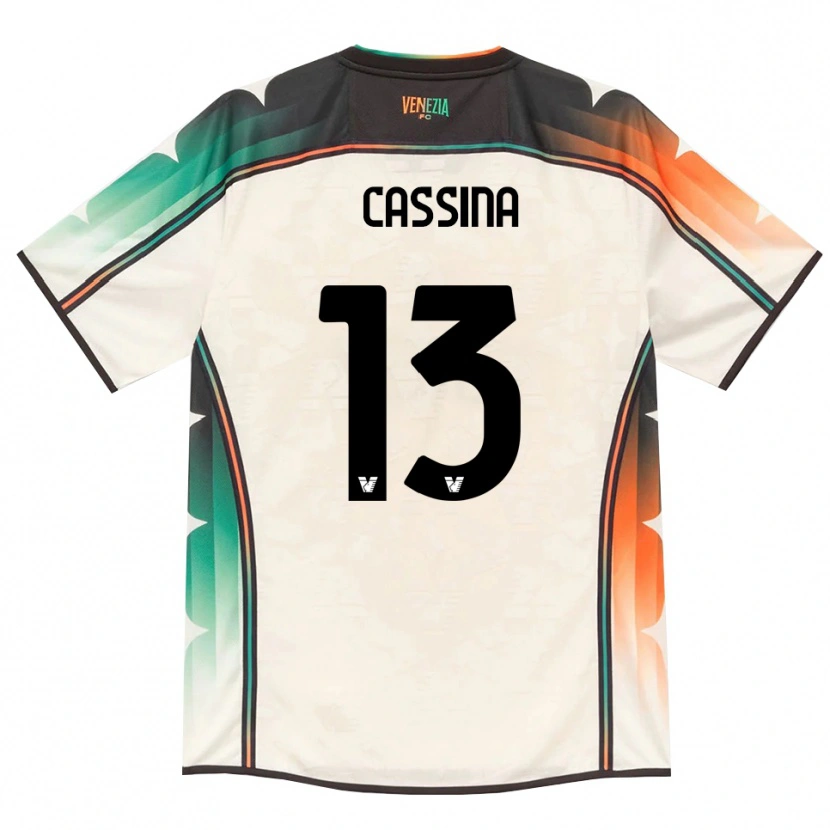 Danxen Kinder Tommaso Cassina #13 Oldlace Orange Grün Auswärtstrikot Trikot 2026/27 T-Shirt