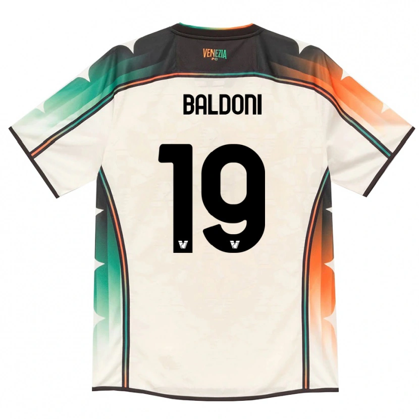 Danxen Kinder Edoardo Baldoni #19 Oldlace Orange Grün Auswärtstrikot Trikot 2026/27 T-Shirt