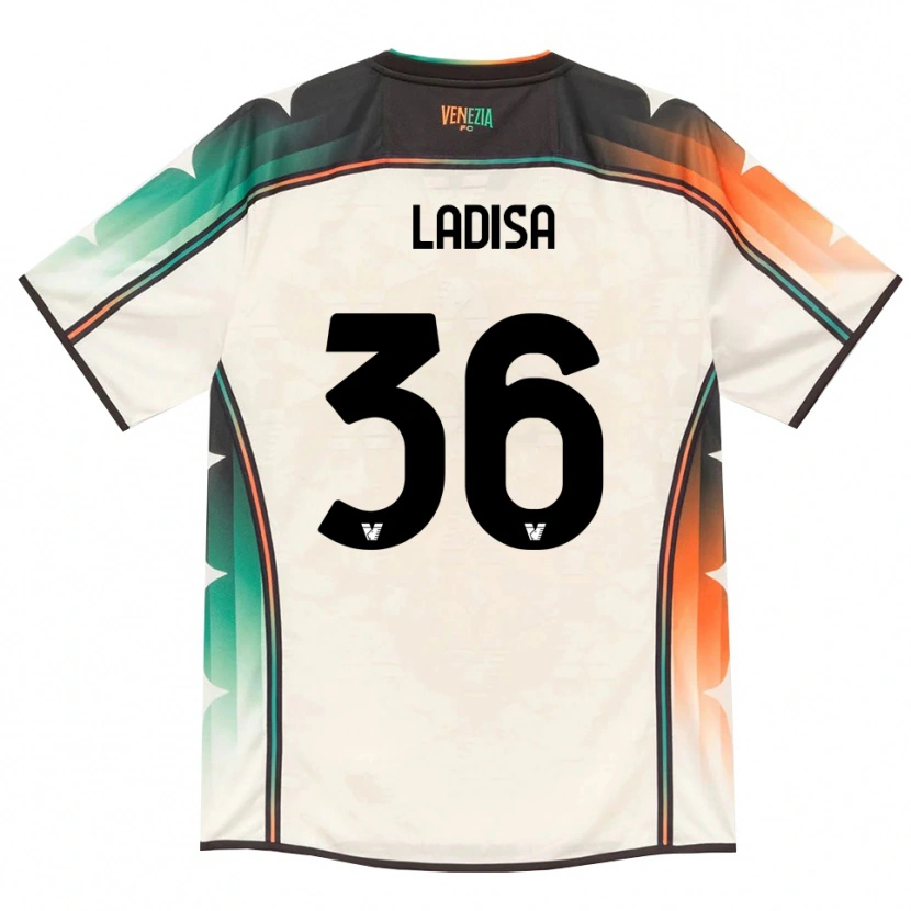 Danxen Kinder Marco Ladisa #36 Oldlace Orange Grün Auswärtstrikot Trikot 2026/27 T-Shirt
