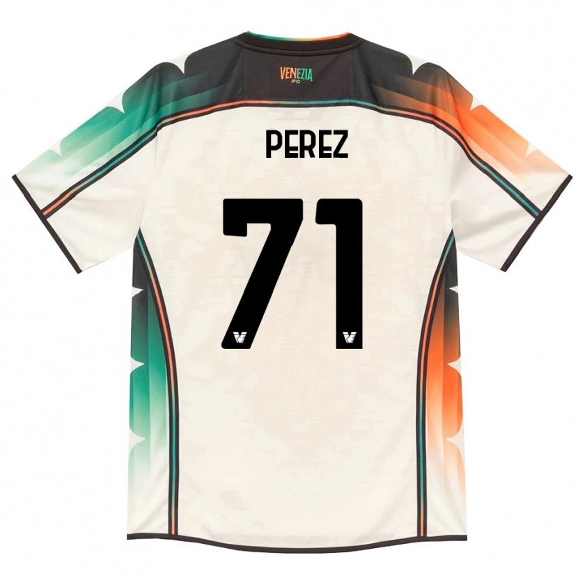 Danxen Kinder Kike Pérez #71 Oldlace Orange Grün Auswärtstrikot Trikot 2026/27 T-Shirt