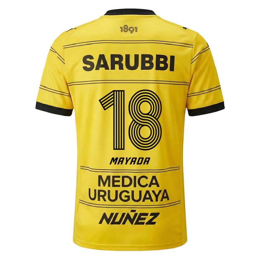 Danxen Kinder Camilo Mayada #18 Gelb Schwarz Auswärtstrikot Trikot 2026/27 T-Shirt