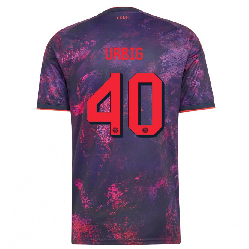 Danxen Kinder Jonas Urbig #40 Lila Rot Ausweichtrikot Trikot 2026/27 T-Shirt