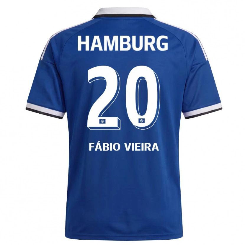 Danxen Herren Fábio Vieira #20 Weiß Blau Auswärtstrikot Trikot 2026/27 T-Shirt