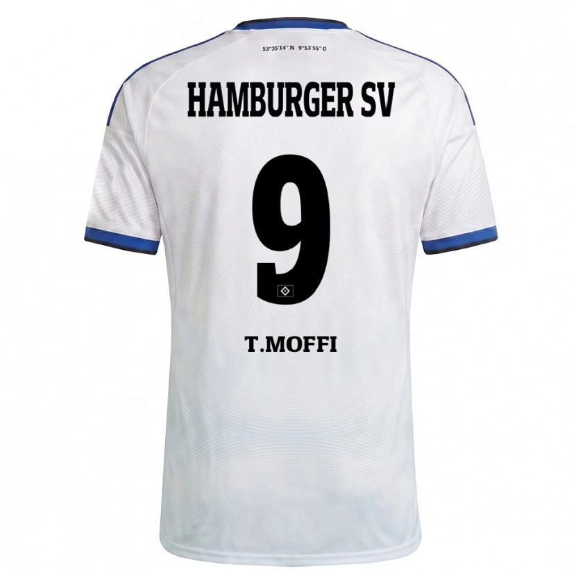 Danxen Herren Terem Moffi #9 Weiß Schwarz Blau Heimtrikot Trikot 2026/27 T-Shirt
