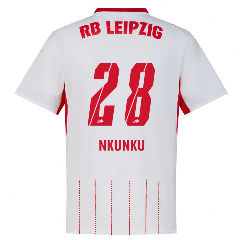 Danxen Herren Christopher Nkunku #28 Rot Weiß Gelb Heimtrikot Trikot 2026/27 T-Shirt