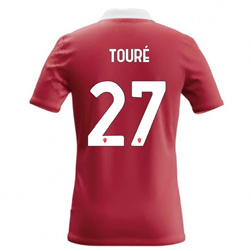 Danxen Herren Idrissa Touré #27 Rot Weiß Heimtrikot Trikot 2026/27 T-Shirt
