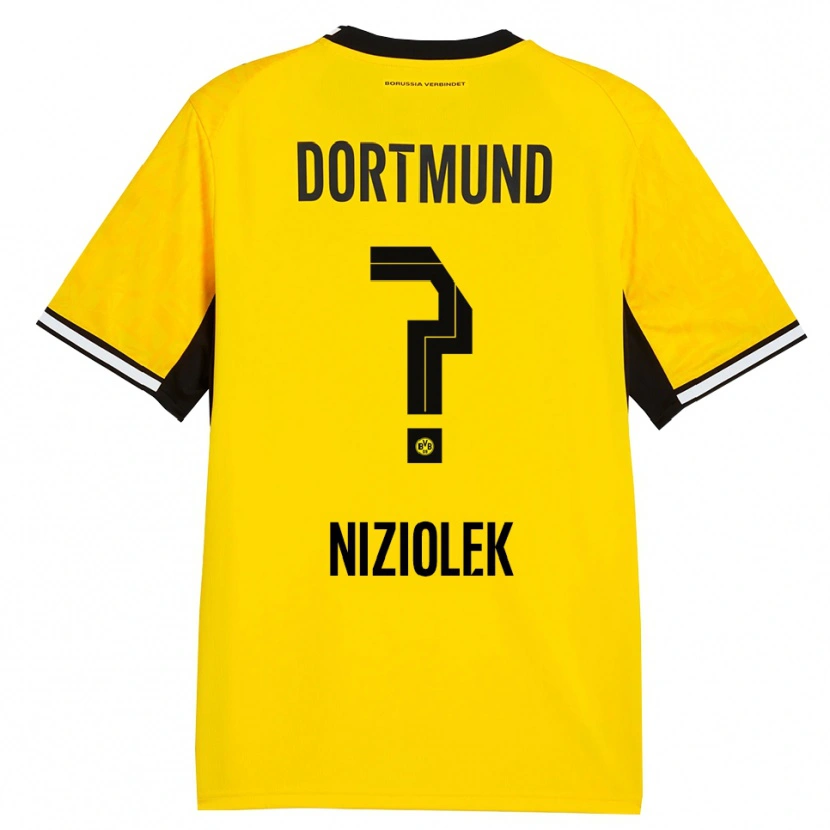 Danxen Herren Alex Niziolek #0 Gelb Schwarz Weiß Heimtrikot Trikot 2026/27 T-Shirt