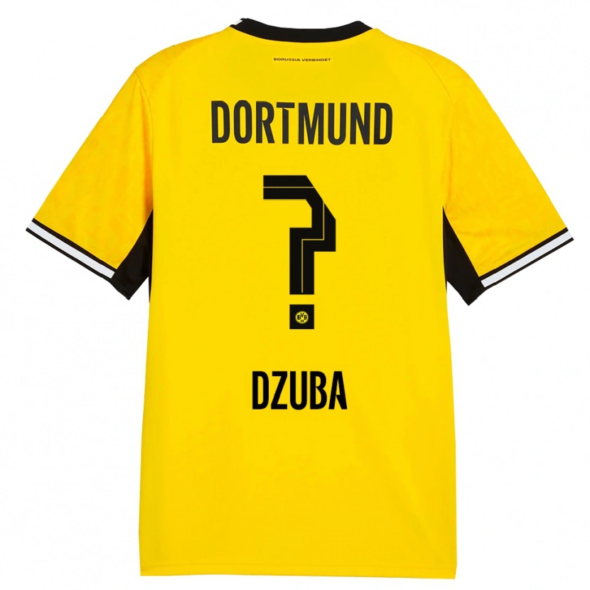 Danxen Herren Fabian Dzuba #0 Gelb Schwarz Weiß Heimtrikot Trikot 2026/27 T-Shirt