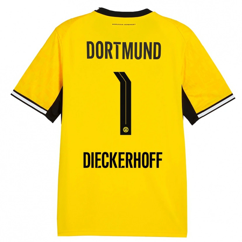 Danxen Herren Max Dieckerhoff #1 Gelb Schwarz Weiß Heimtrikot Trikot 2026/27 T-Shirt