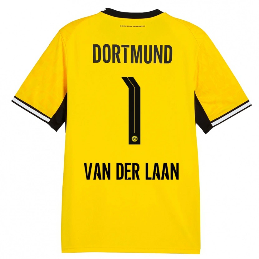 Danxen Herren Laura Van Der Laan #1 Gelb Schwarz Weiß Heimtrikot Trikot 2026/27 T-Shirt