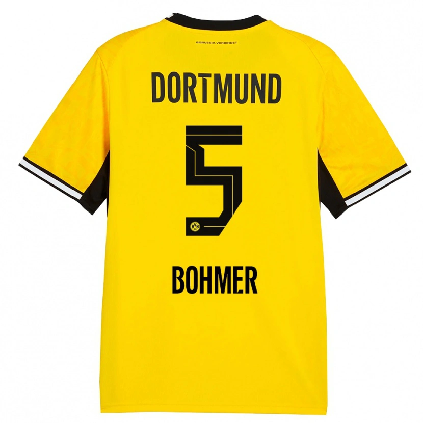 Danxen Herren Tim Bohmer #5 Gelb Schwarz Weiß Heimtrikot Trikot 2026/27 T-Shirt