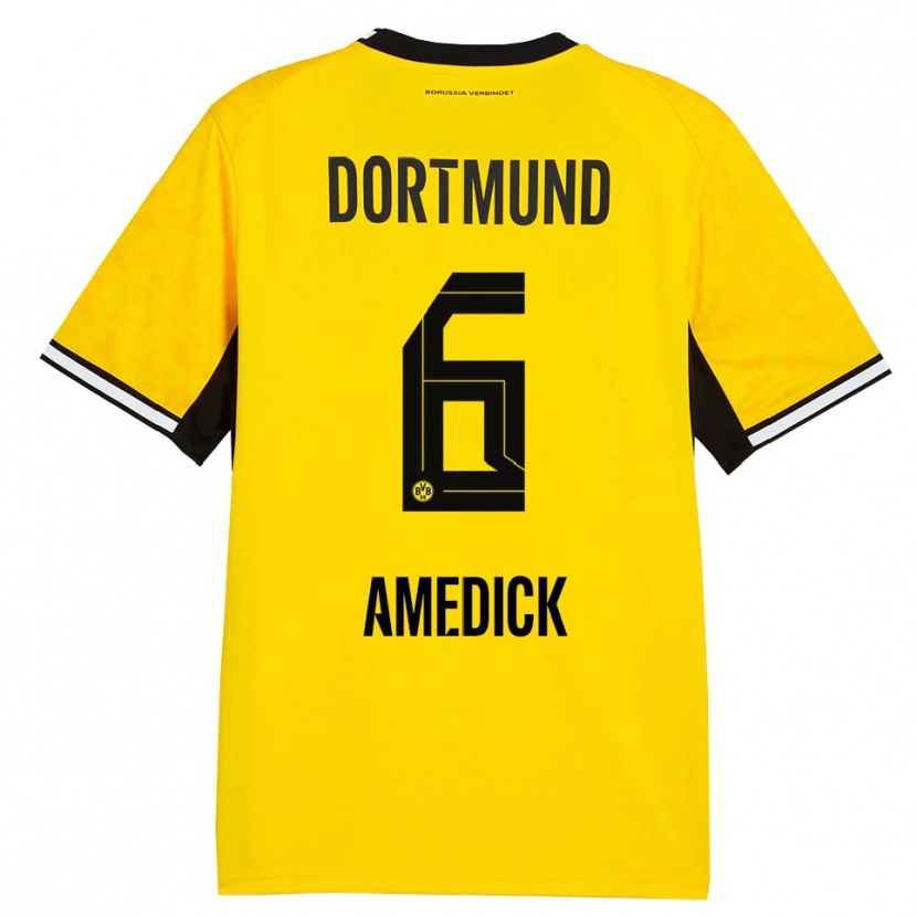 Danxen Herren Maik Amedick #6 Gelb Schwarz Weiß Heimtrikot Trikot 2026/27 T-Shirt