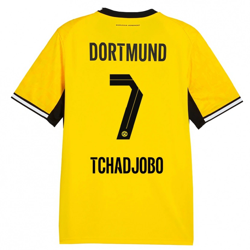 Danxen Herren Dia Tchadjobo #7 Gelb Schwarz Weiß Heimtrikot Trikot 2026/27 T-Shirt