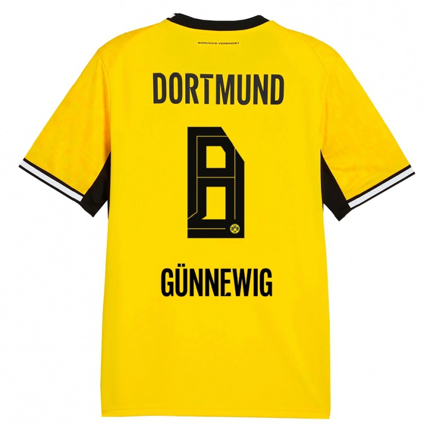 Danxen Herren Noreen Günnewig #8 Gelb Schwarz Weiß Heimtrikot Trikot 2026/27 T-Shirt