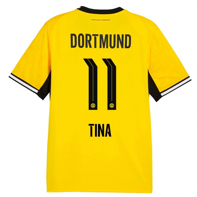Danxen Herren Abdulla Tina #11 Gelb Schwarz Weiß Heimtrikot Trikot 2026/27 T-Shirt
