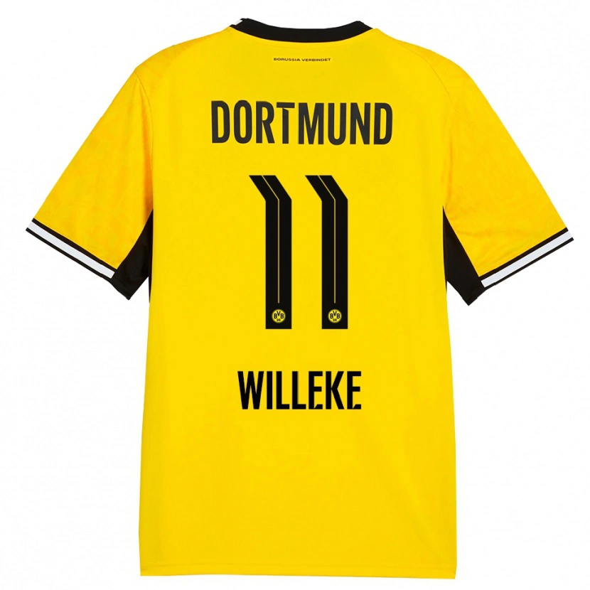 Danxen Herren Nora Willeke #11 Gelb Schwarz Weiß Heimtrikot Trikot 2026/27 T-Shirt
