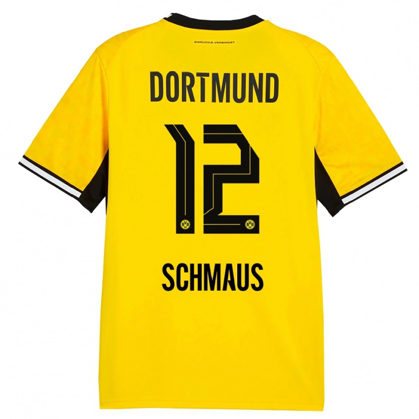 Danxen Herren Massimiliano Schmaus #12 Gelb Schwarz Weiß Heimtrikot Trikot 2026/27 T-Shirt