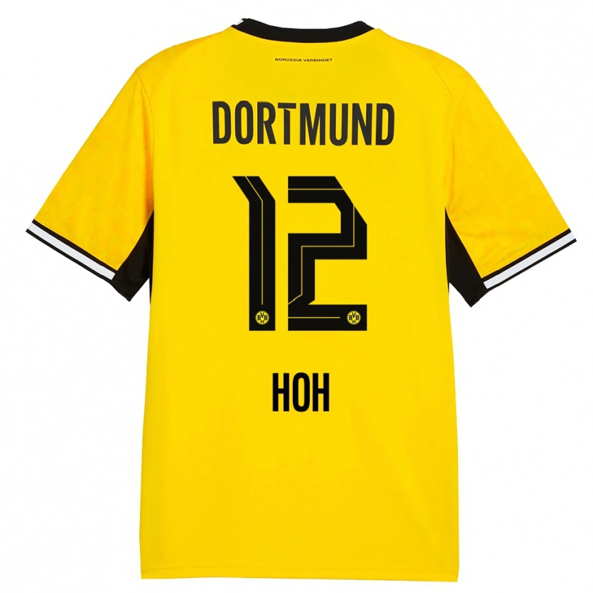 Danxen Herren Hendrik Hoh #12 Gelb Schwarz Weiß Heimtrikot Trikot 2026/27 T-Shirt