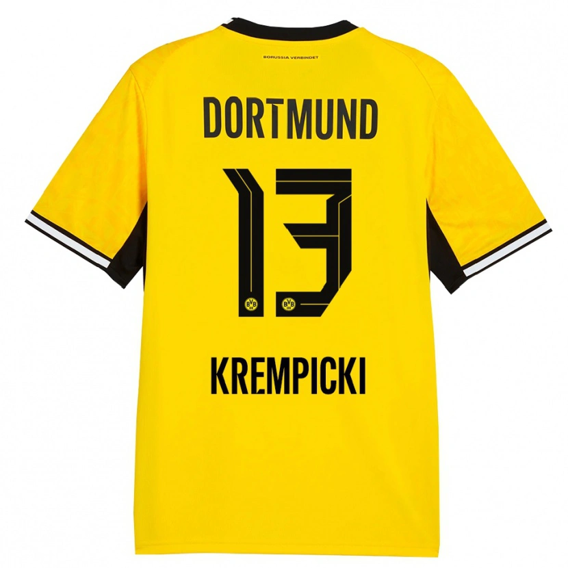 Danxen Herren Connor Krempicki #13 Gelb Schwarz Weiß Heimtrikot Trikot 2026/27 T-Shirt