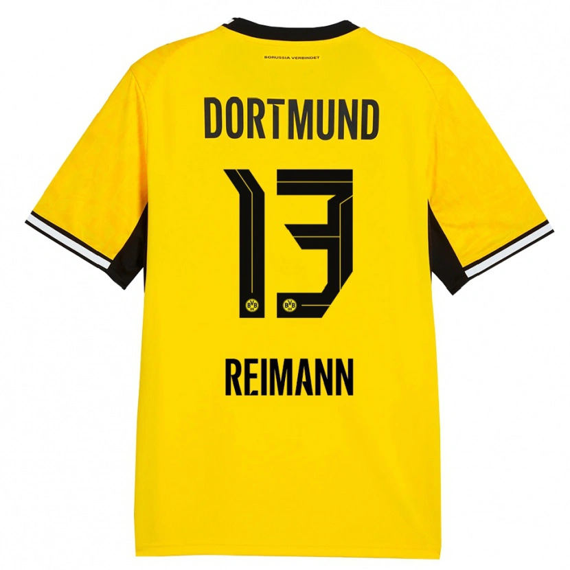 Danxen Herren Paula Reimann #13 Gelb Schwarz Weiß Heimtrikot Trikot 2026/27 T-Shirt
