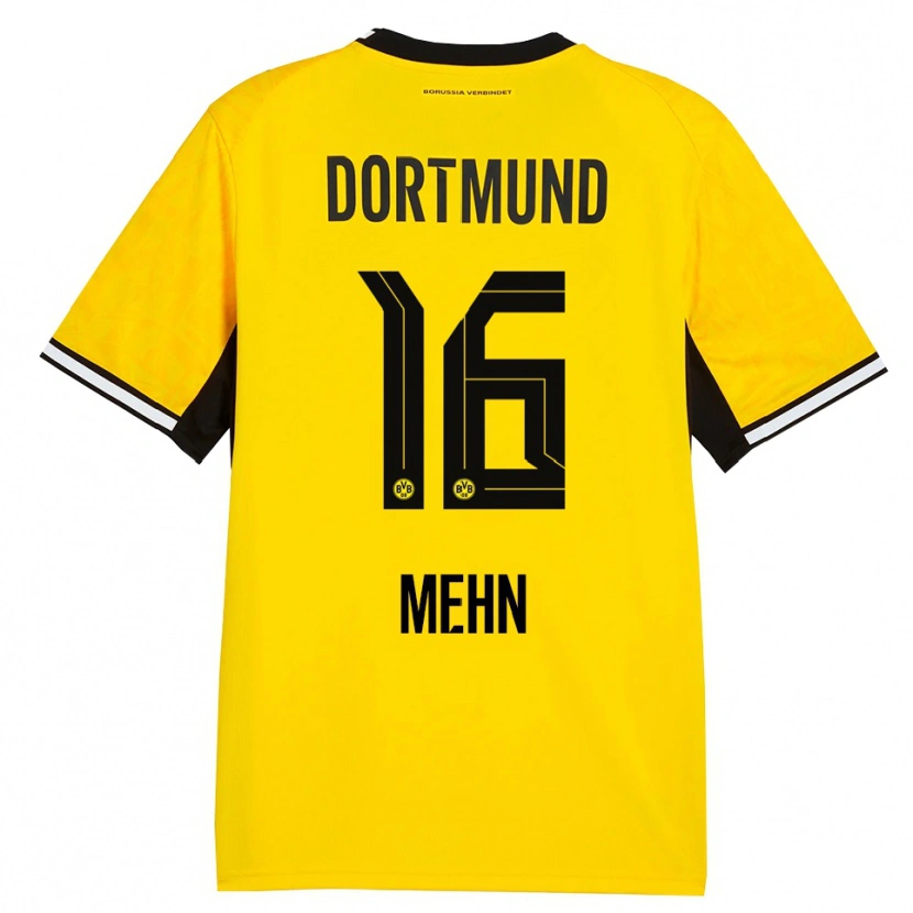 Danxen Herren Phil Josef Mehn #16 Gelb Schwarz Weiß Heimtrikot Trikot 2026/27 T-Shirt