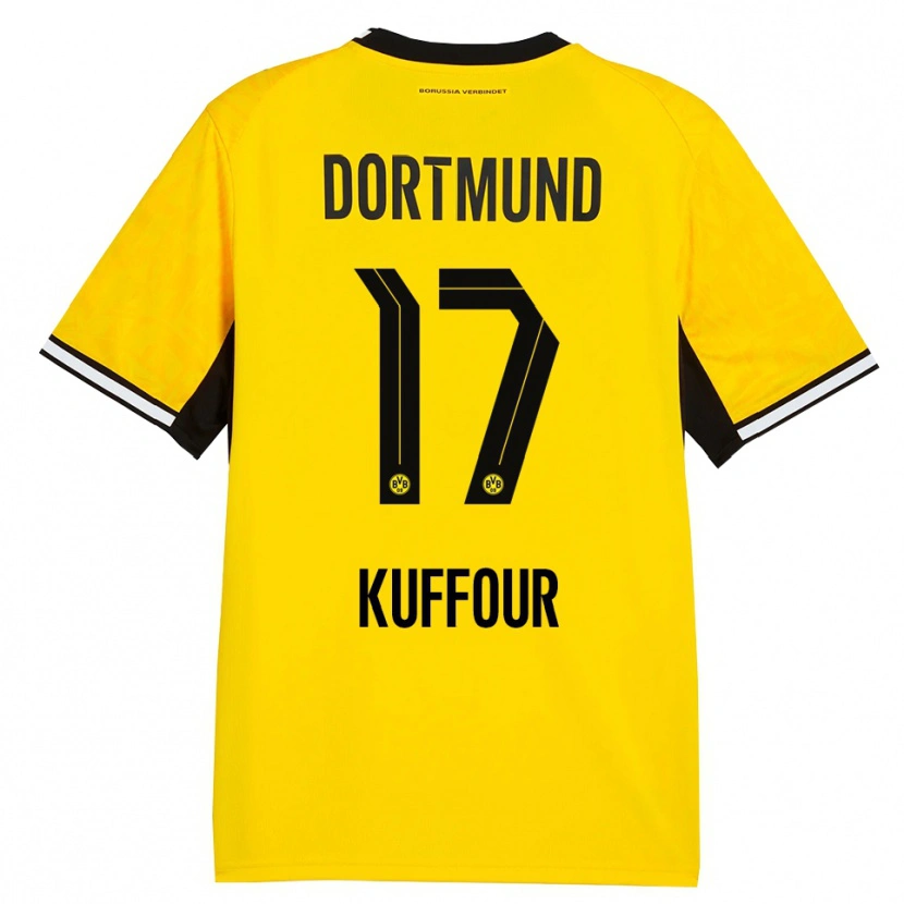 Danxen Herren Lloyd-Addo Kuffour #17 Gelb Schwarz Weiß Heimtrikot Trikot 2026/27 T-Shirt