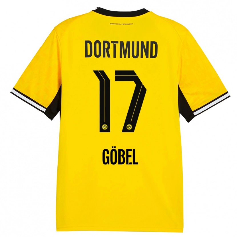 Danxen Herren Patrick Göbel #17 Gelb Schwarz Weiß Heimtrikot Trikot 2026/27 T-Shirt