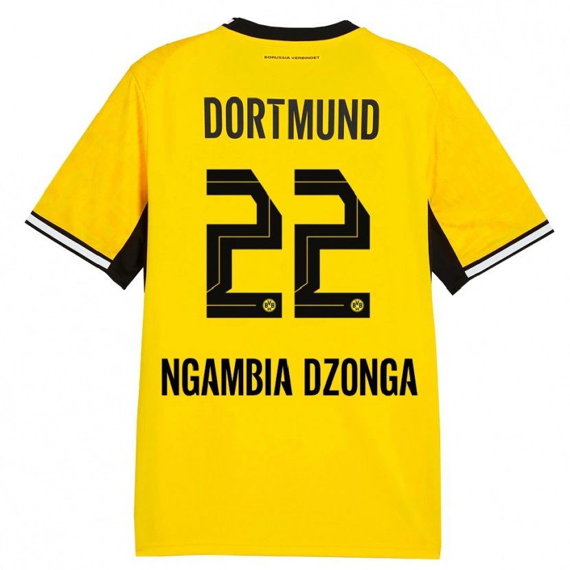 Danxen Herren Diego Ngambia #22 Gelb Schwarz Weiß Heimtrikot Trikot 2026/27 T-Shirt