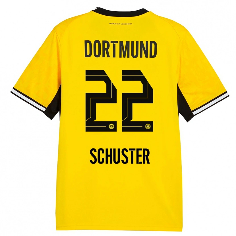 Danxen Herren Melanie Schuster #22 Gelb Schwarz Weiß Heimtrikot Trikot 2026/27 T-Shirt