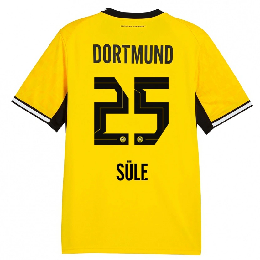 Danxen Herren Niklas Süle #25 Gelb Schwarz Weiß Heimtrikot Trikot 2026/27 T-Shirt