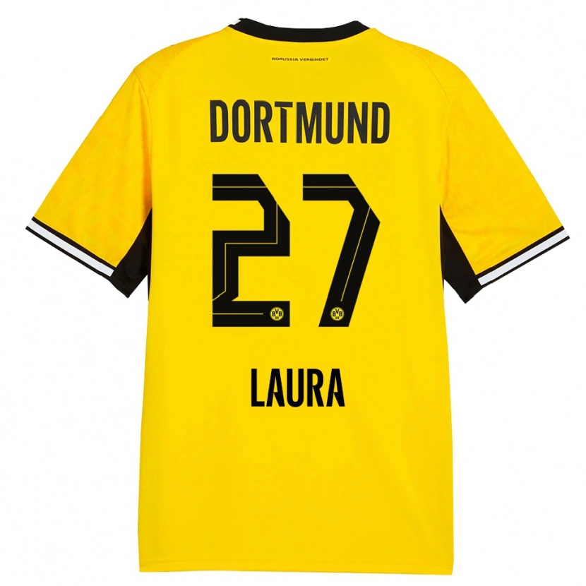 Danxen Herren Van Der Heijden Laura #27 Gelb Schwarz Weiß Heimtrikot Trikot 2026/27 T-Shirt